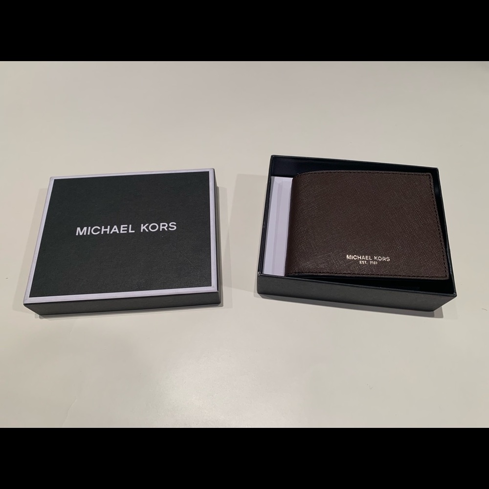 Michael Kors Wallet Real Brown Leather